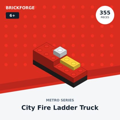 BrickForge City Fire Ladder Truck